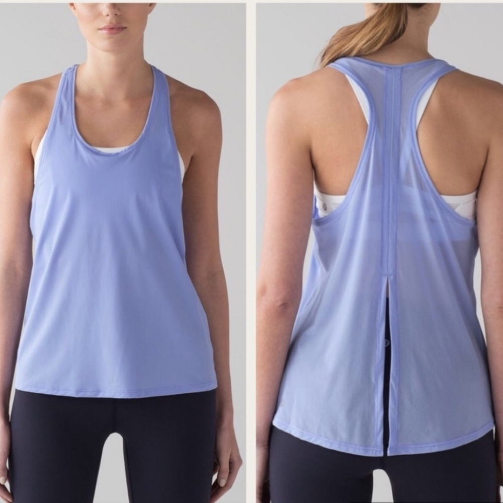 Lululemon Two With One Singlethydrangea Blue Size… - image 2